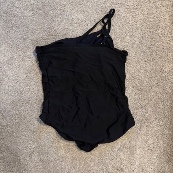 Lands’ End Full Coverage Tummy Control One Shoulder 24W - Picture 3 of 5